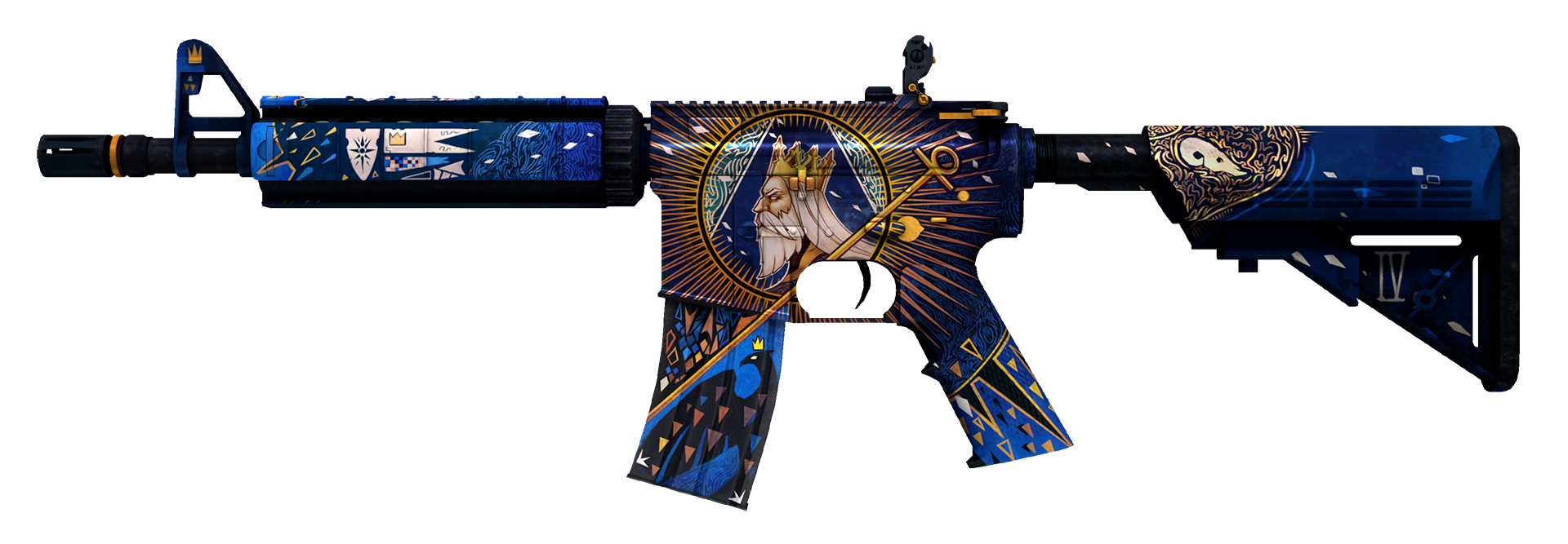 M4A4 The Emperor Large Rendering
