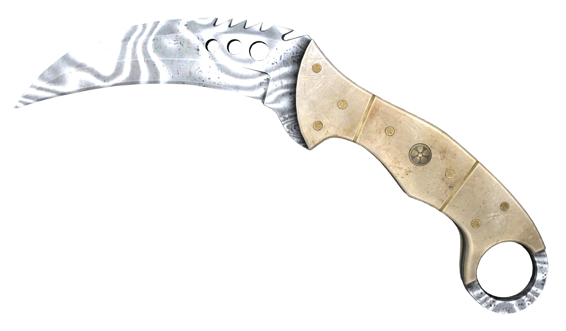 Talon Knife Damascus Steel Large Rendering