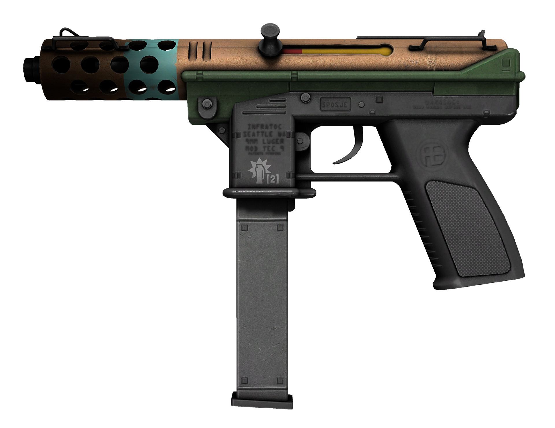 Tec-9 Flash Out Large Rendering