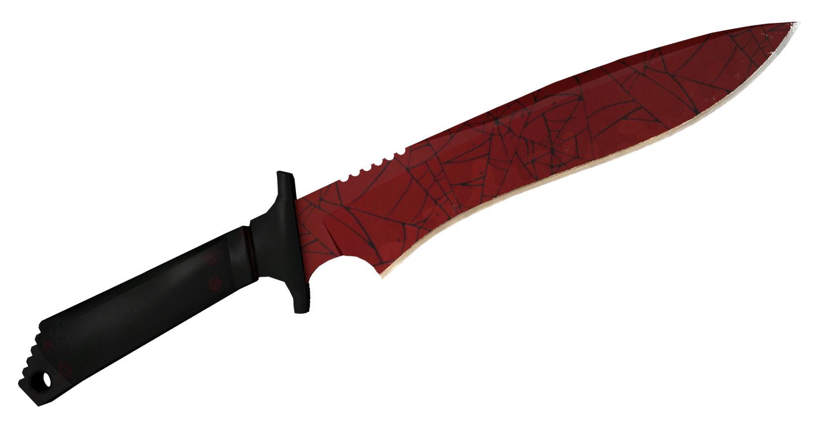Classic Knife Crimson Web Large Rendering