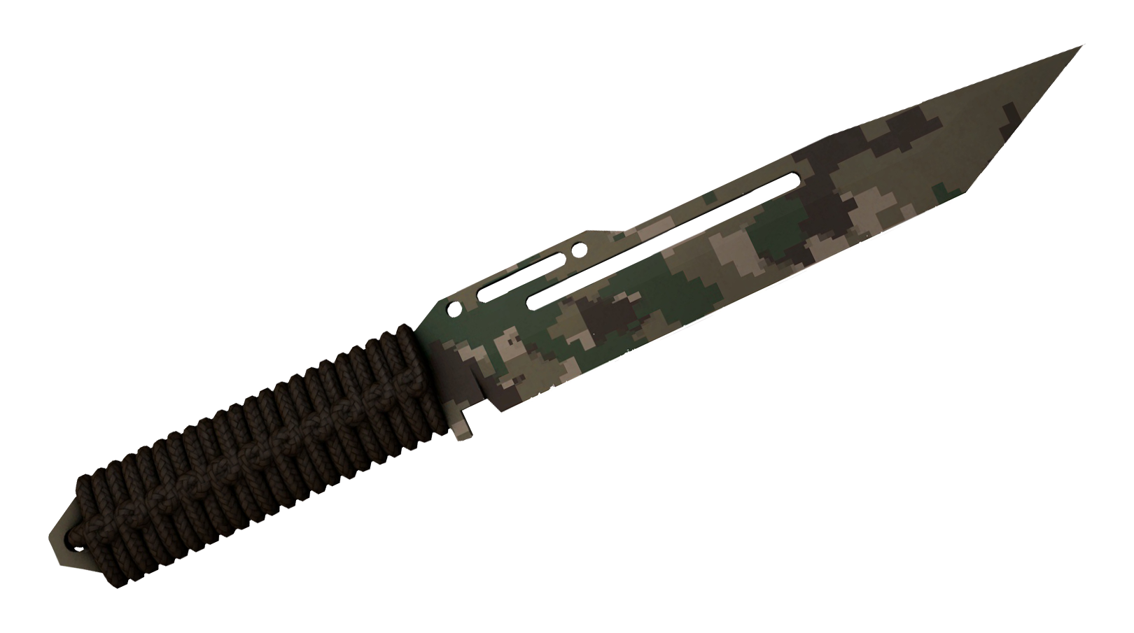 Paracord Knife Forest DDPAT Large Rendering
