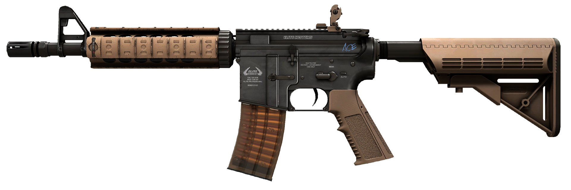 M4A4 Poly Mag Large Rendering