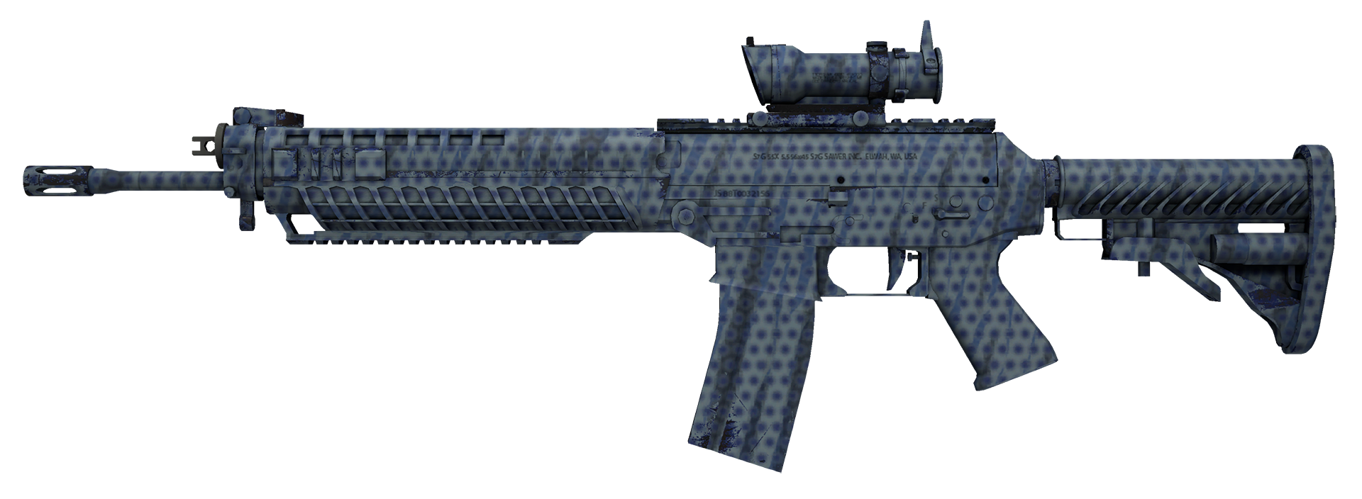 SG 553 Waves Perforated Large Rendering