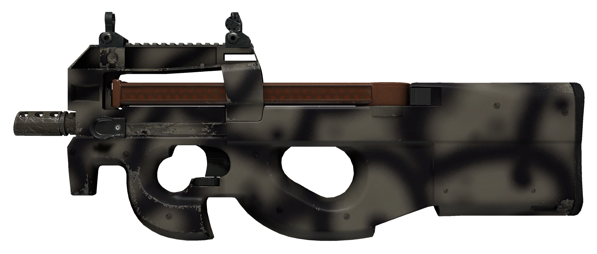 P90 Scorched Large Rendering