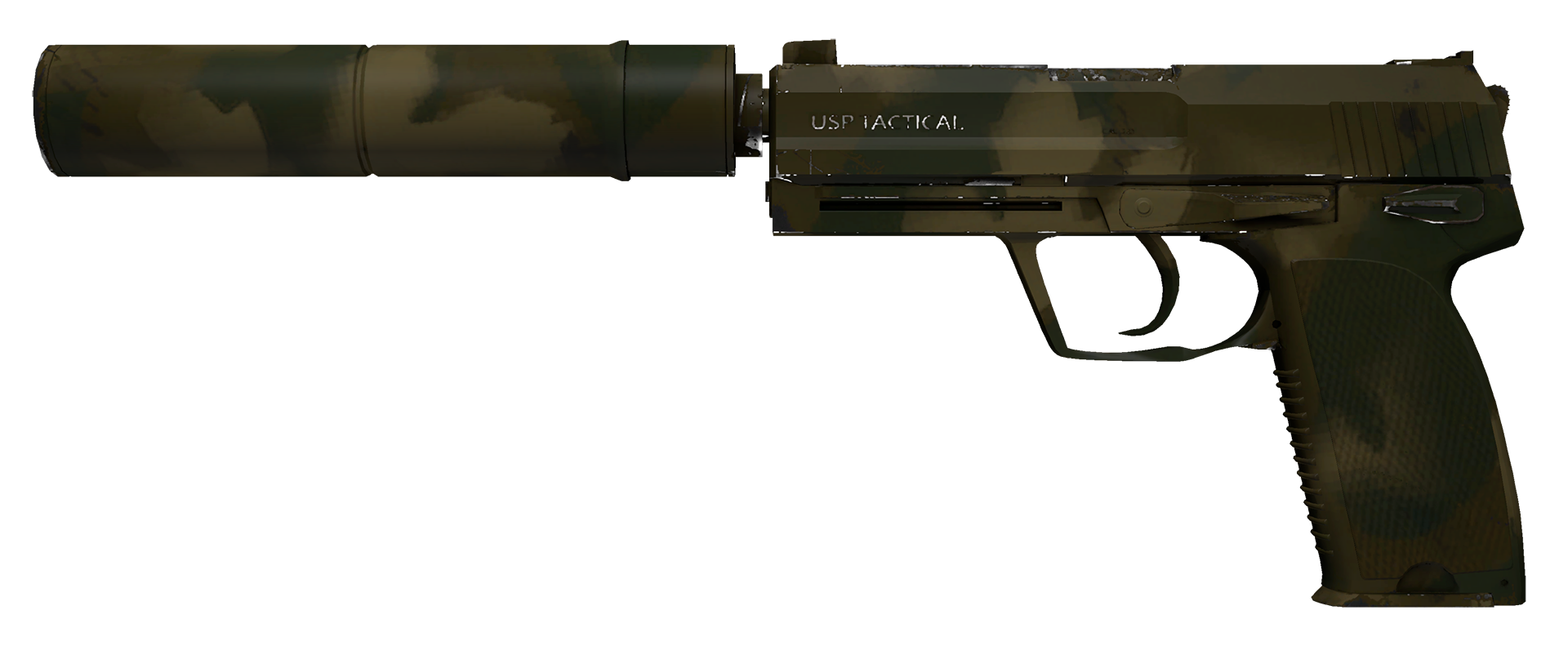 USP-S Forest Leaves Large Rendering