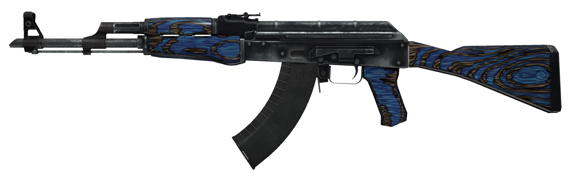 AK-47 Blue Laminate Large Rendering