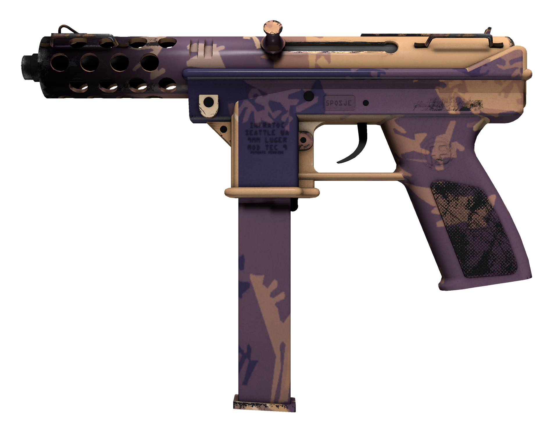 download the new Tec-9 Cut Out cs go skin