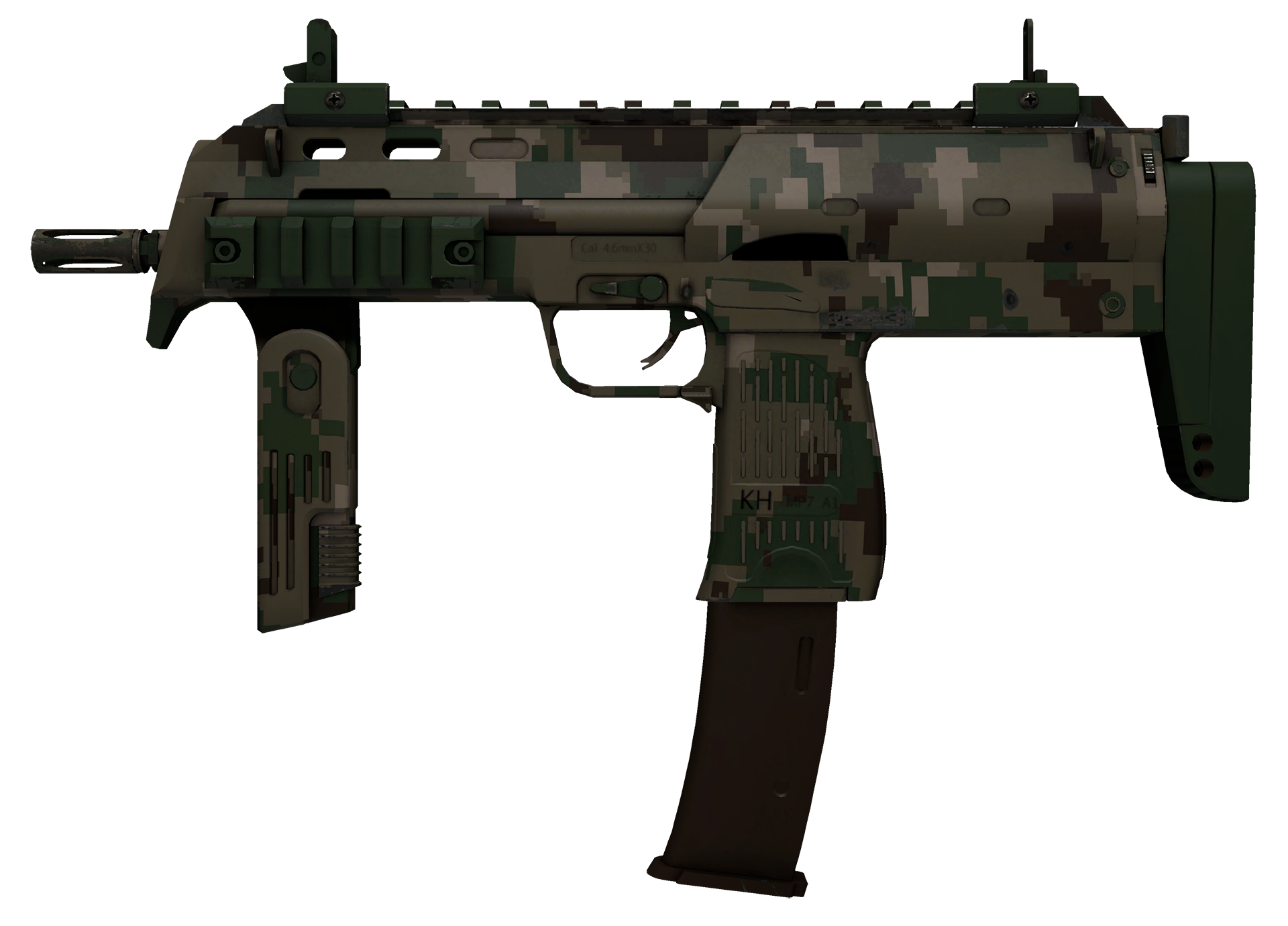 MP7 Forest DDPAT Large Rendering