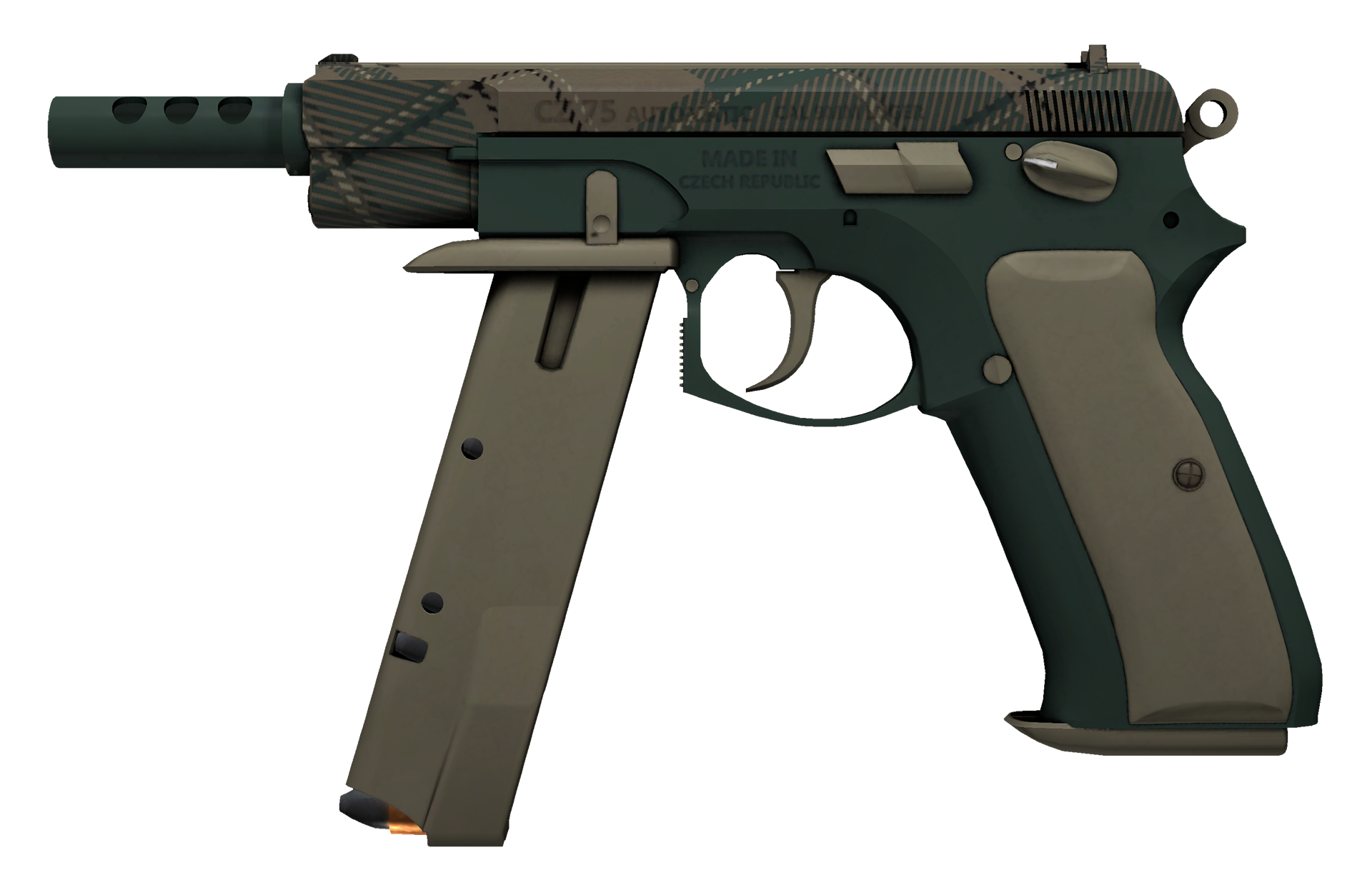 CZ75-Auto Green Plaid Large Rendering
