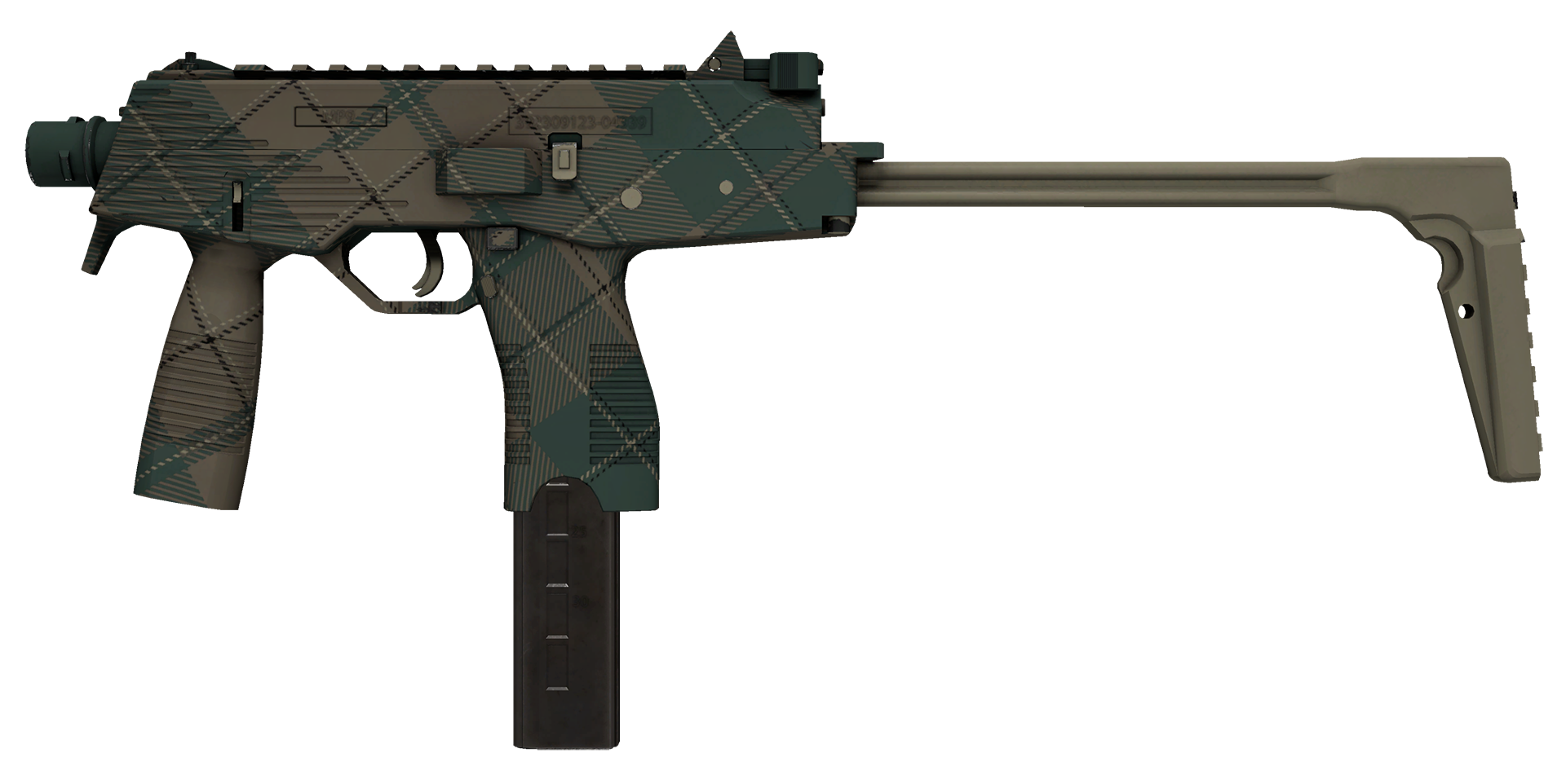 MP9 Green Plaid Large Rendering