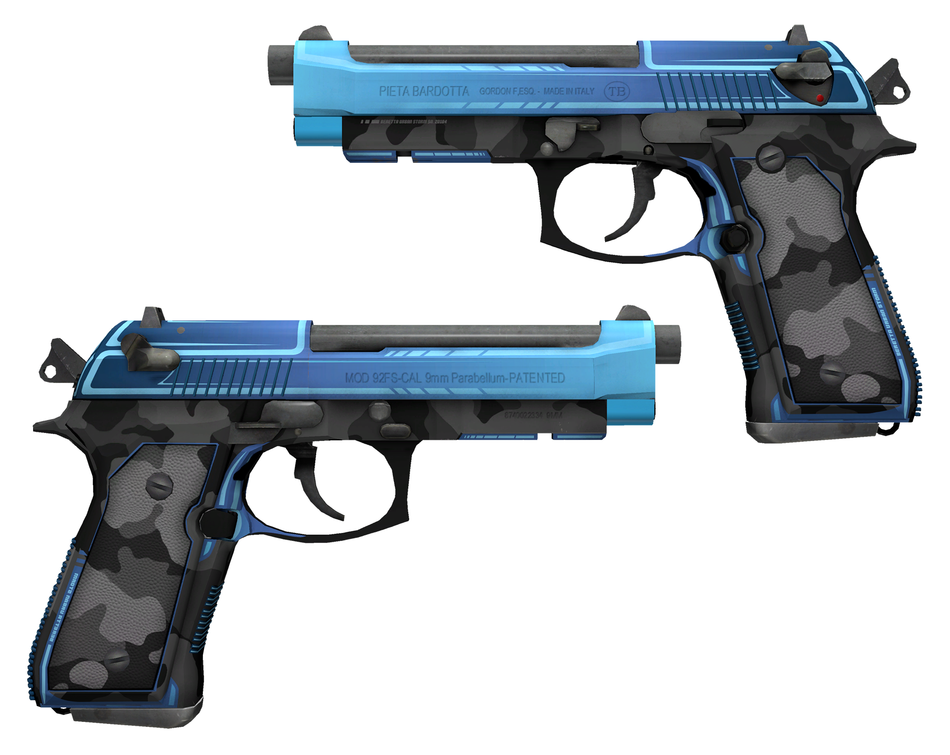 Dual Berettas Stained cs go skin for windows instal