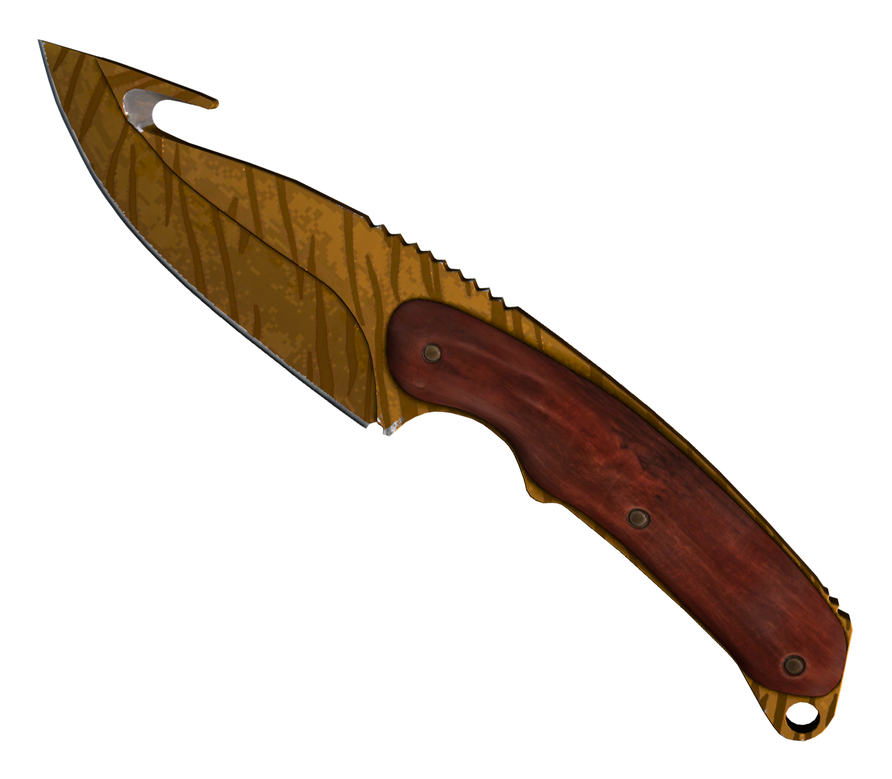 Gut Knife Tiger Tooth Large Rendering