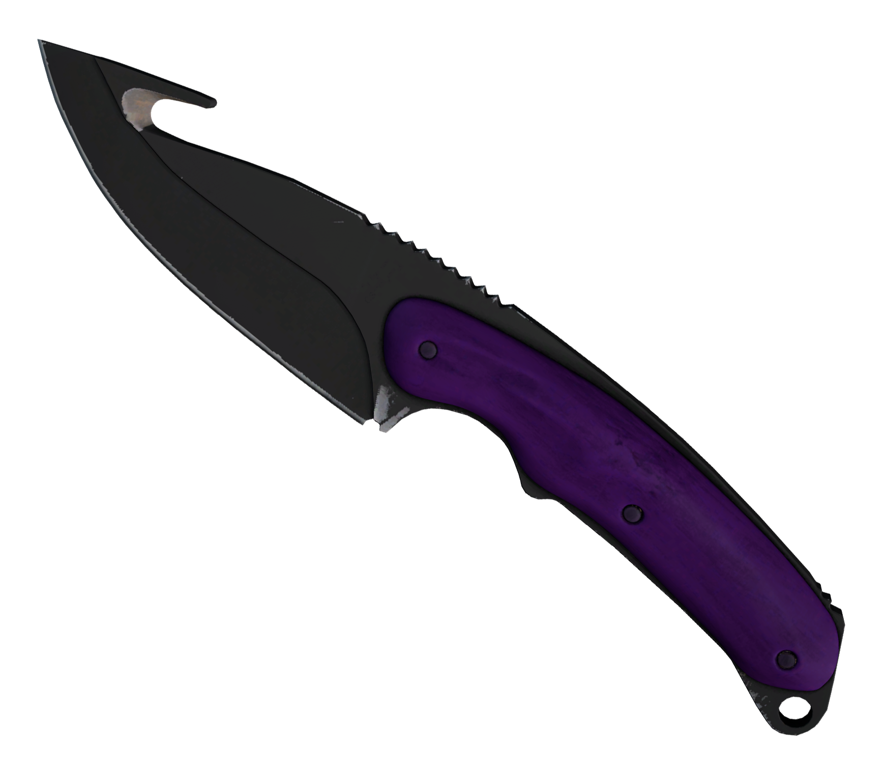 Gut Knife Ultraviolet Large Rendering