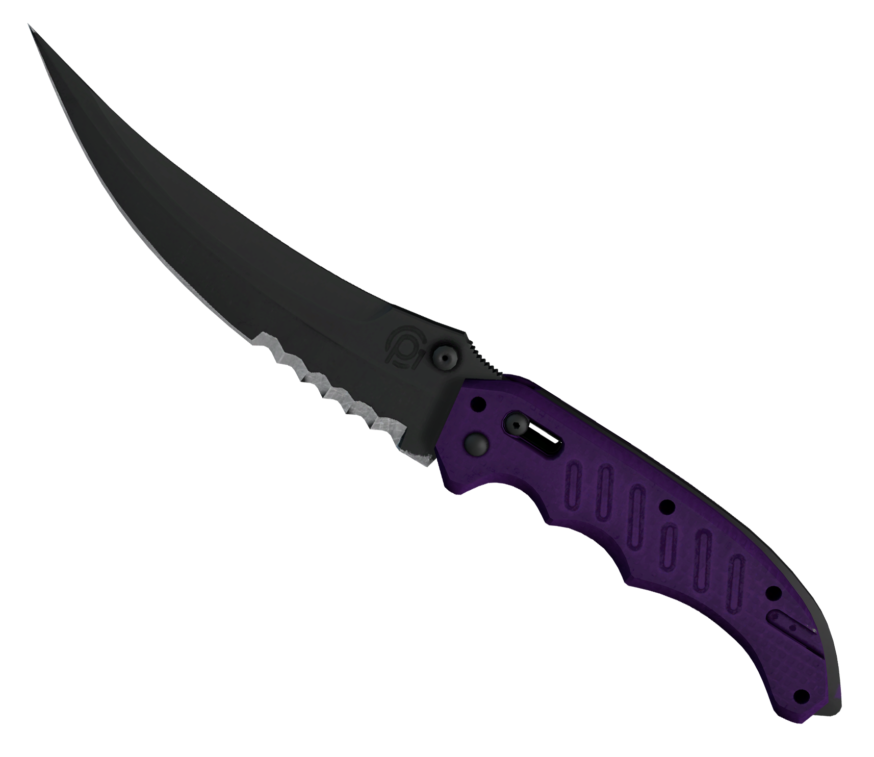 Flip Knife Ultraviolet Large Rendering
