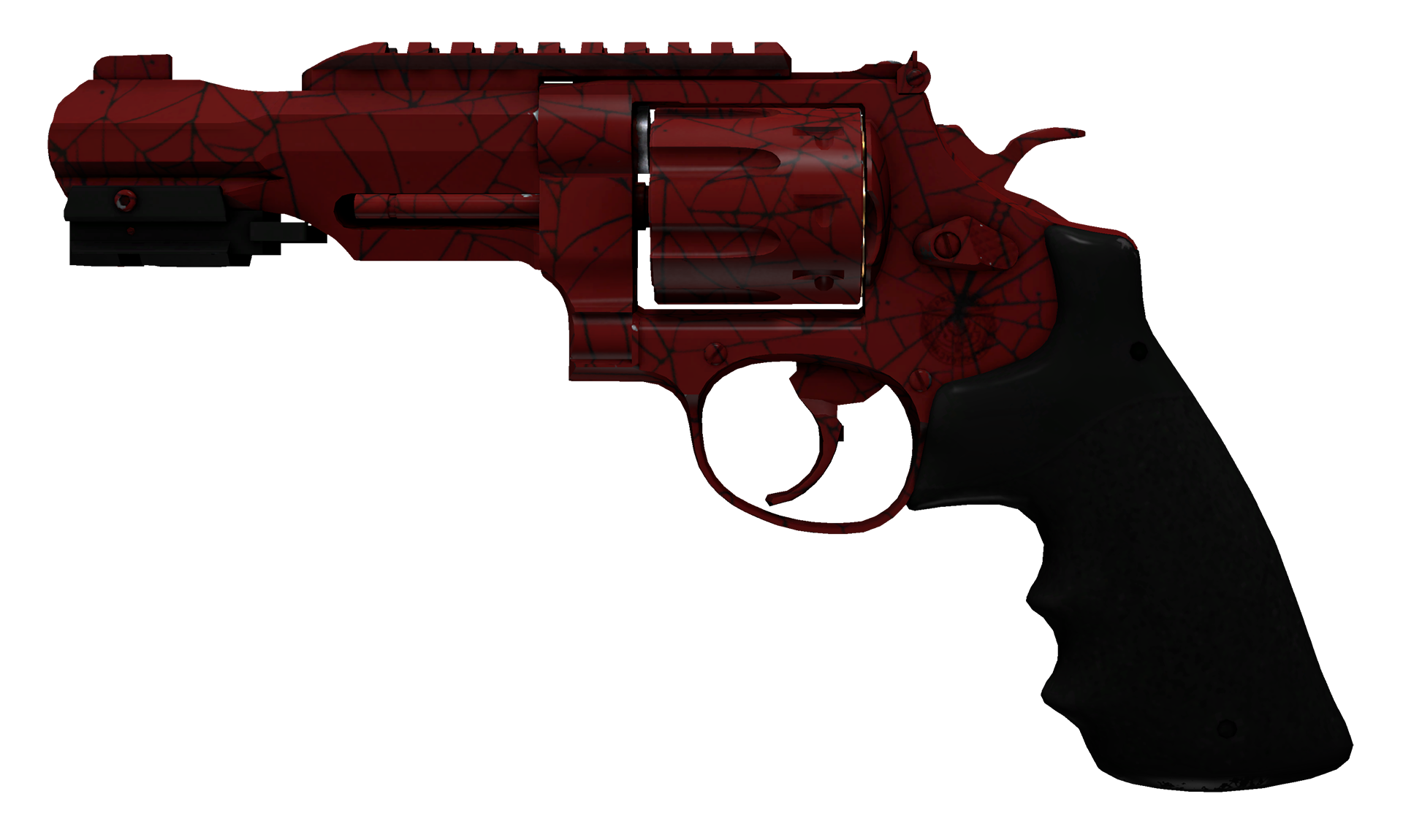 R8 Revolver Crimson Web Large Rendering