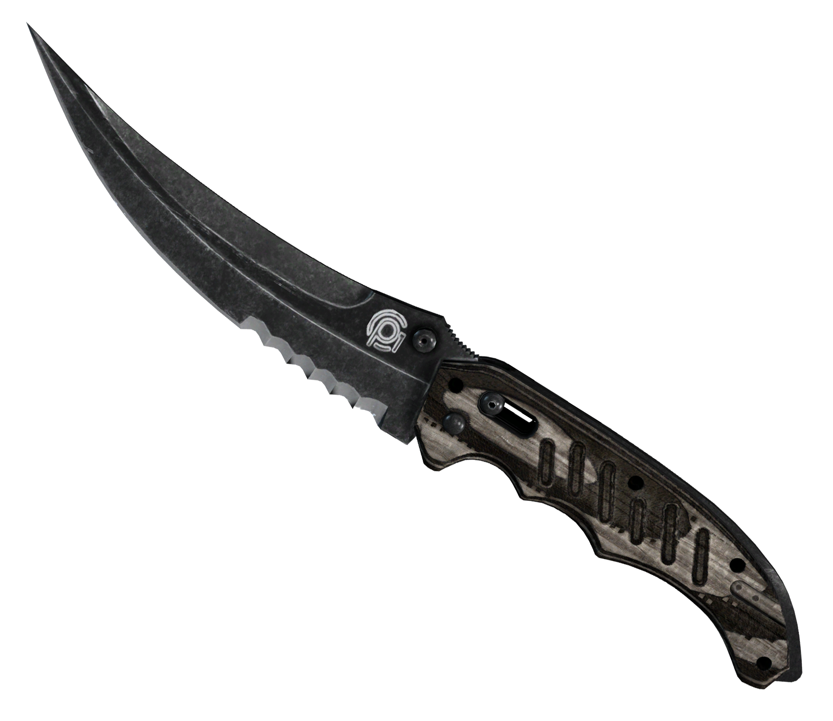 Flip Knife Black Laminate Large Rendering