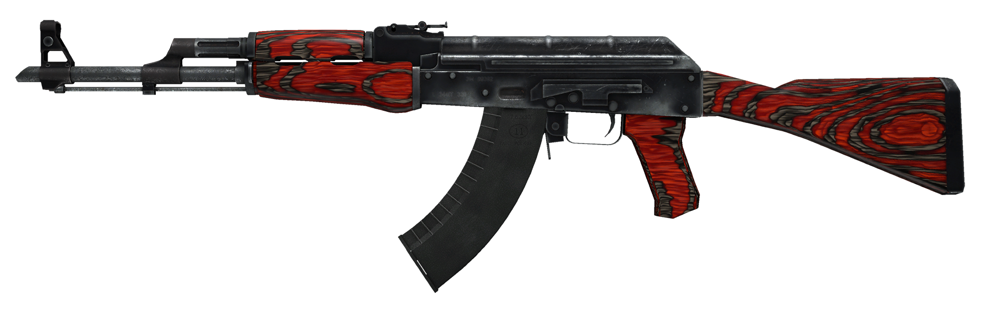 AK-47 Red Laminate Large Rendering