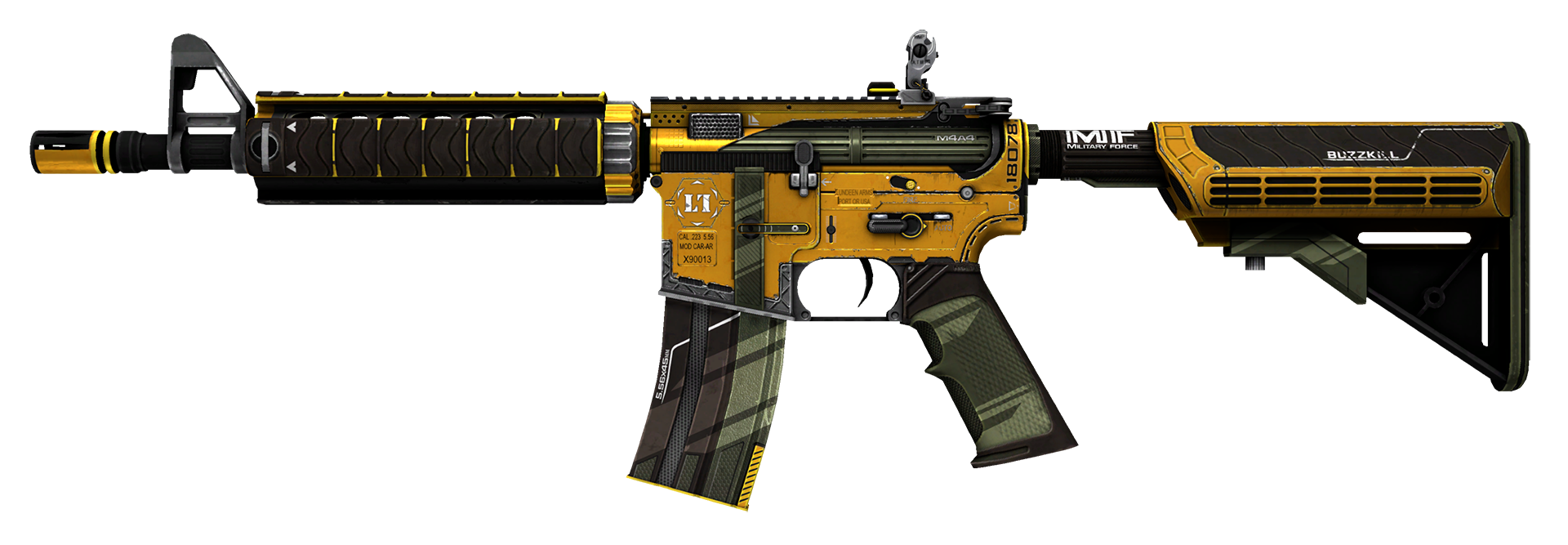 M4A4 Buzz Kill Large Rendering