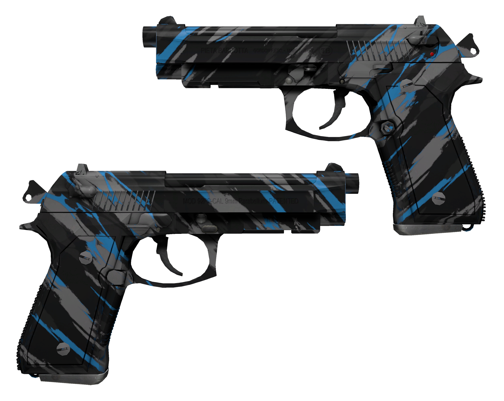 Dual Berettas Panther cs go skin download the new version