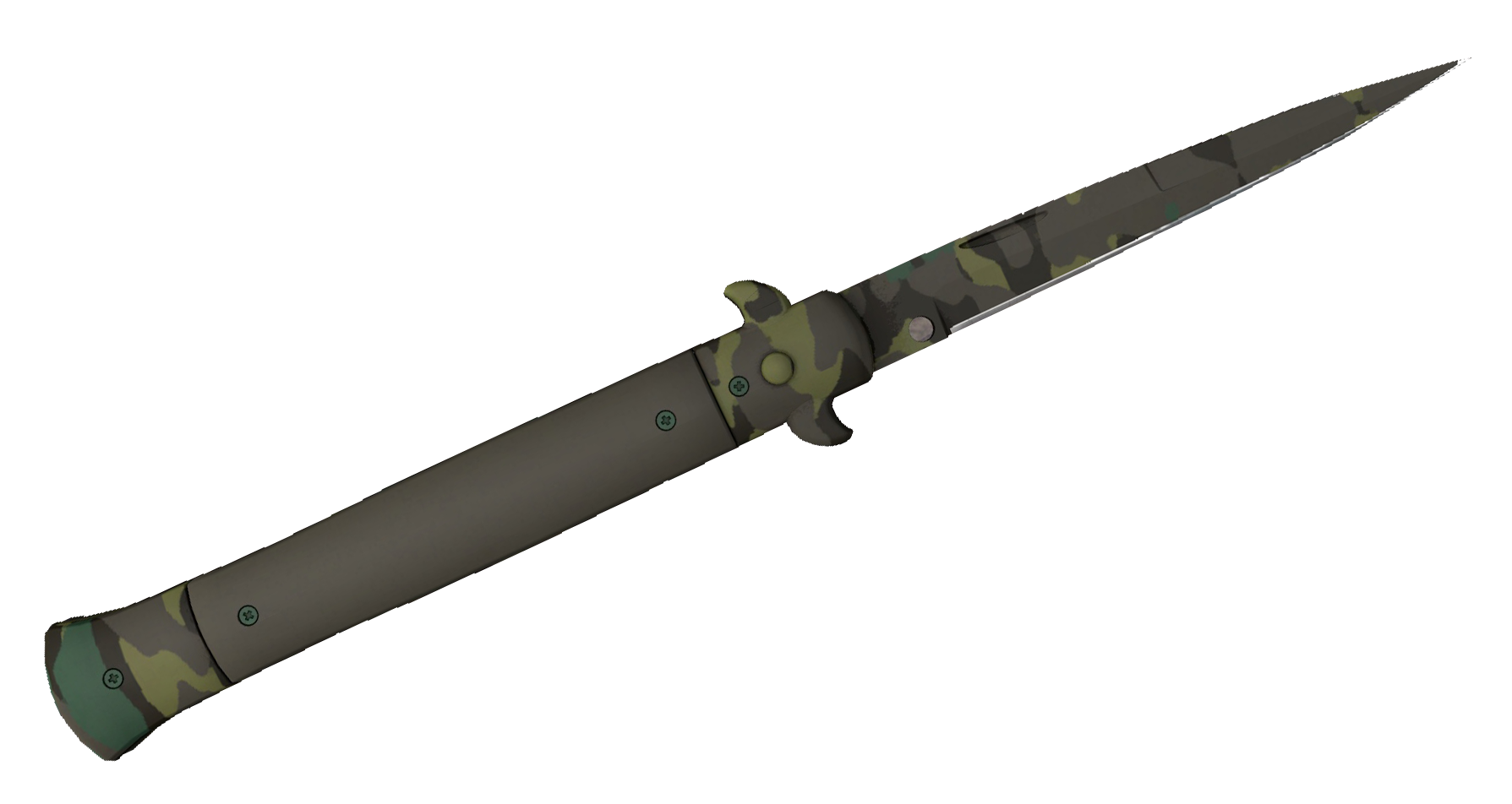 Stiletto Knife Boreal Forest Large Rendering