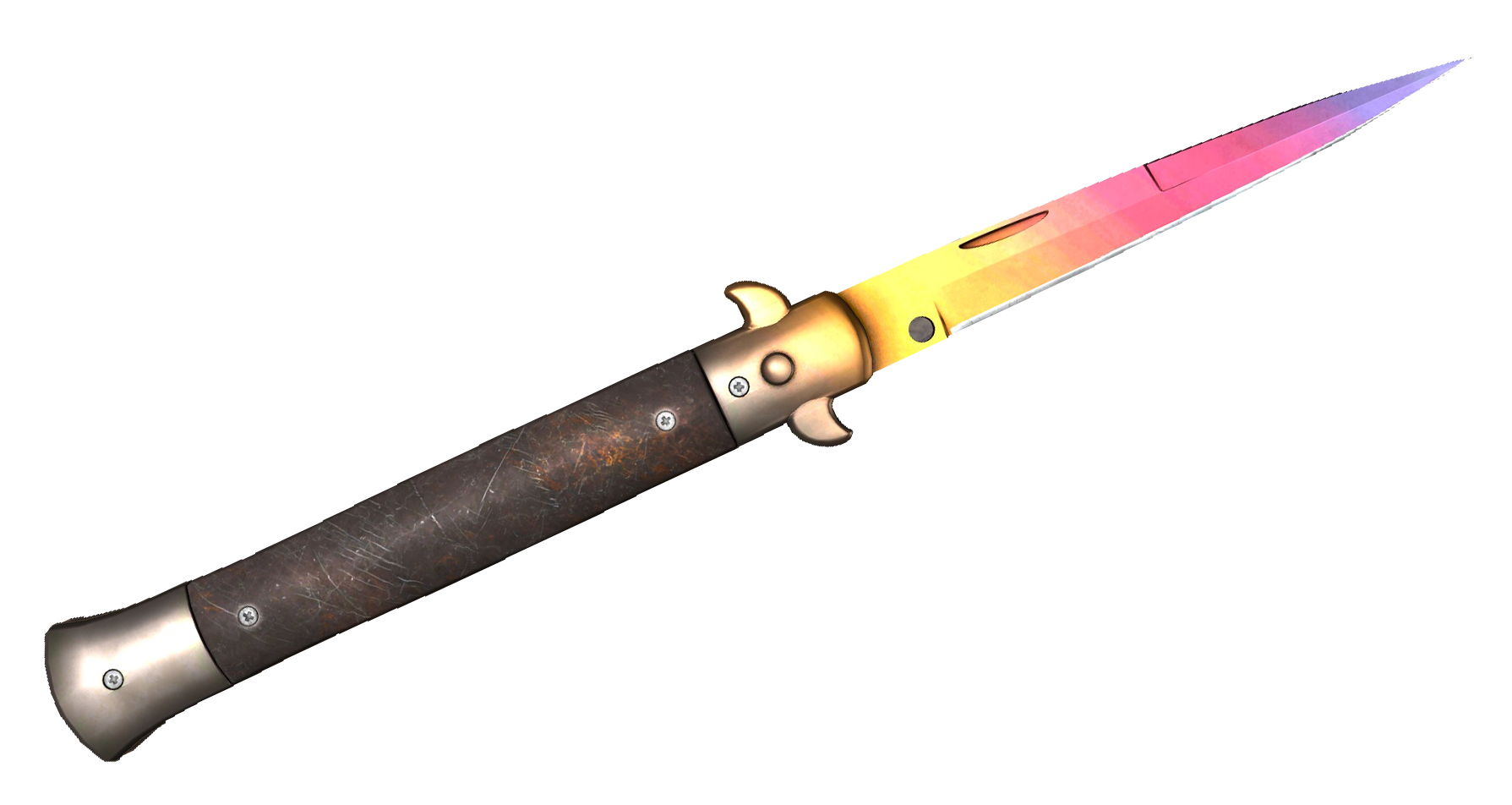 Stiletto Knife Fade Large Rendering