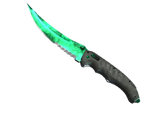 Flip Knife Gamma Doppler Emerald
